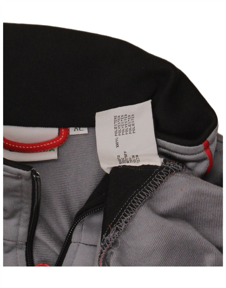 DIADORA Herren-Trainingsanzug-Oberteil, Jacke, XL, Grau, Colourblock-Polyester
