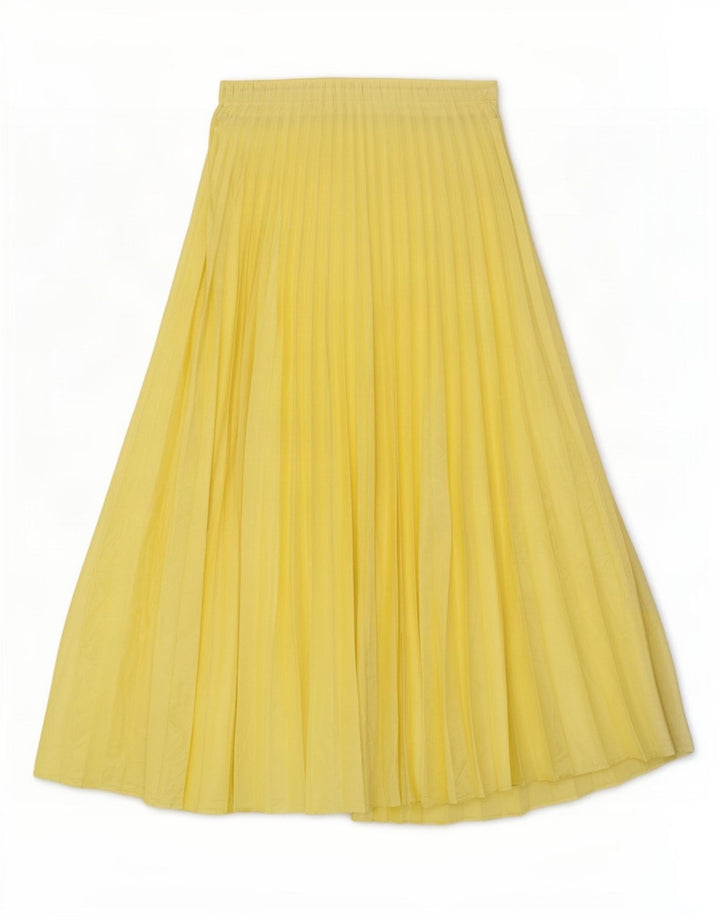 Zara Damen Faltenrock Small W31 Gelb
