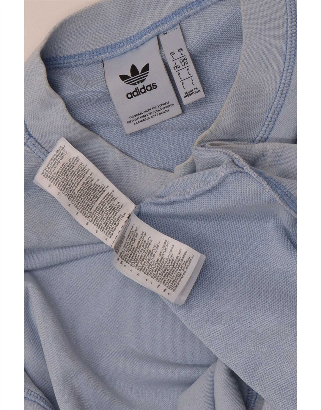 Adidas Herren Sweatshirt Pullover große blaue Baumwolle
