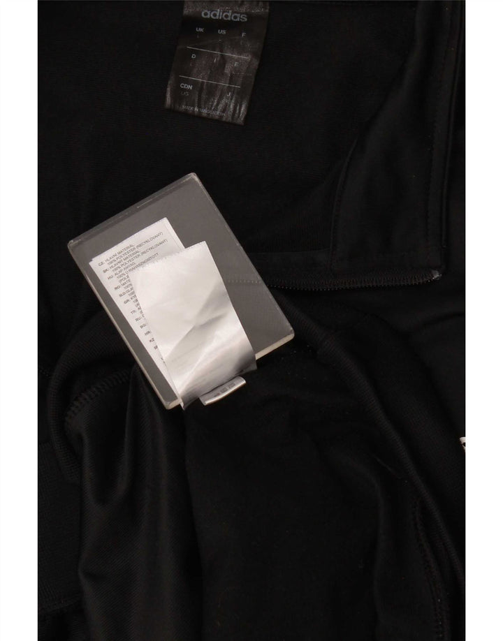Adidas Herren-Trainingsanzug mit grafischem Oberteil, groß, aus schwarzem Polyester