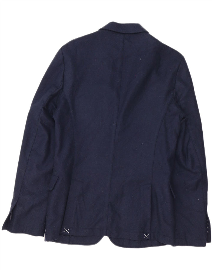 Trussardi Jeans Herren-Blazer mit 2 Knöpfen, IT 48, mittleres Marineblau