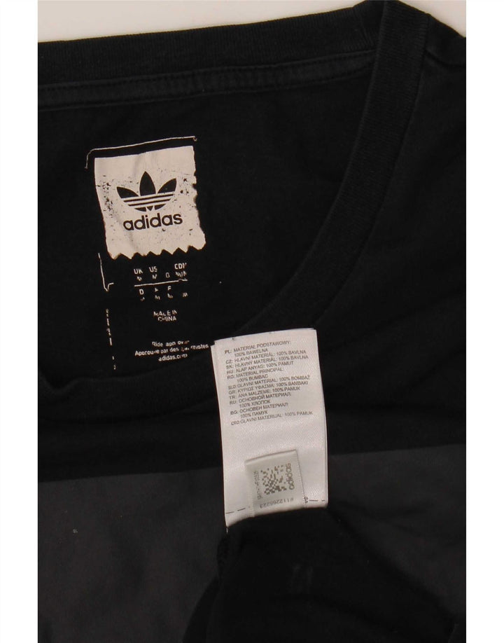 Adidas Herren-T-Shirt mit Grafik, mittelgroß, marineblau, Baumwolle