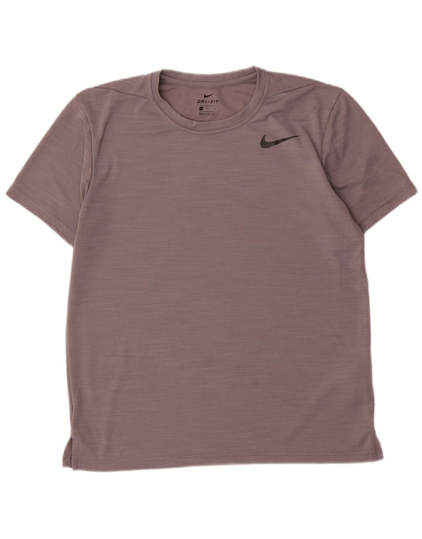 Nike Herren T-Shirt Top Mittelgraues Polyester