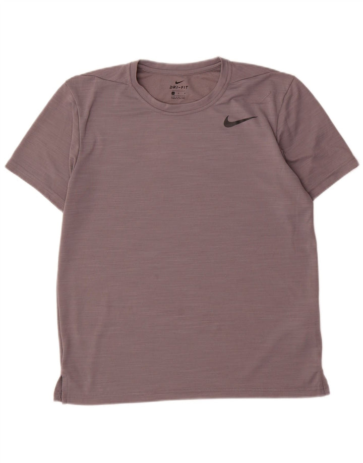 Nike Herren T-Shirt Top Mittelgraues Polyester