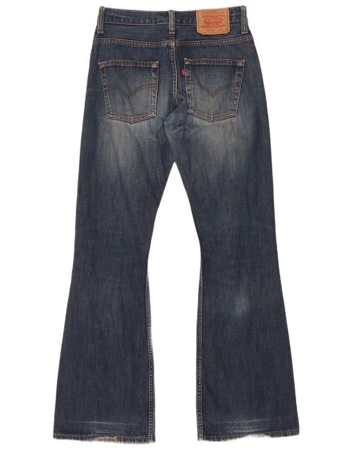 Levi's Damen 516 Flared Jeans W29 L34 Marineblau