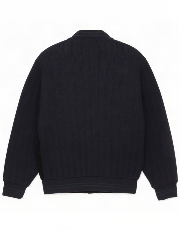 WESTBURY Mens By C&A Cardigan Sweater Small Navy Blue Colourblock Classic