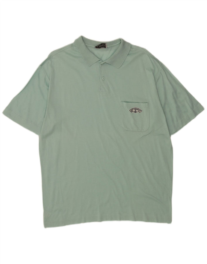 Les Copains Herren Poloshirt IT 52 Große grüne Baumwolle