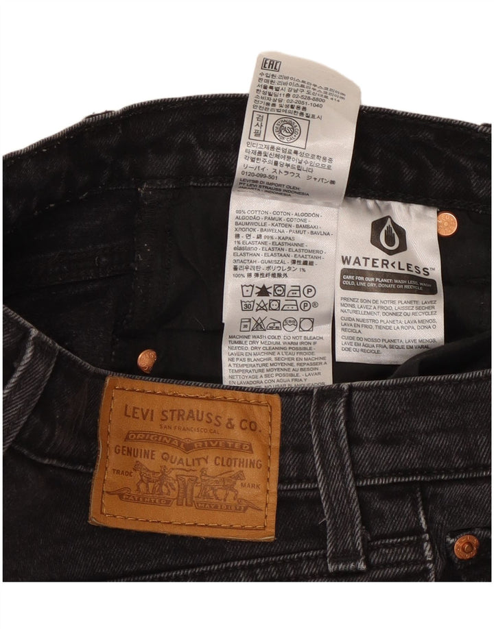 Levi's Damen Jeansshorts W29 Mittelschwarze Baumwolle