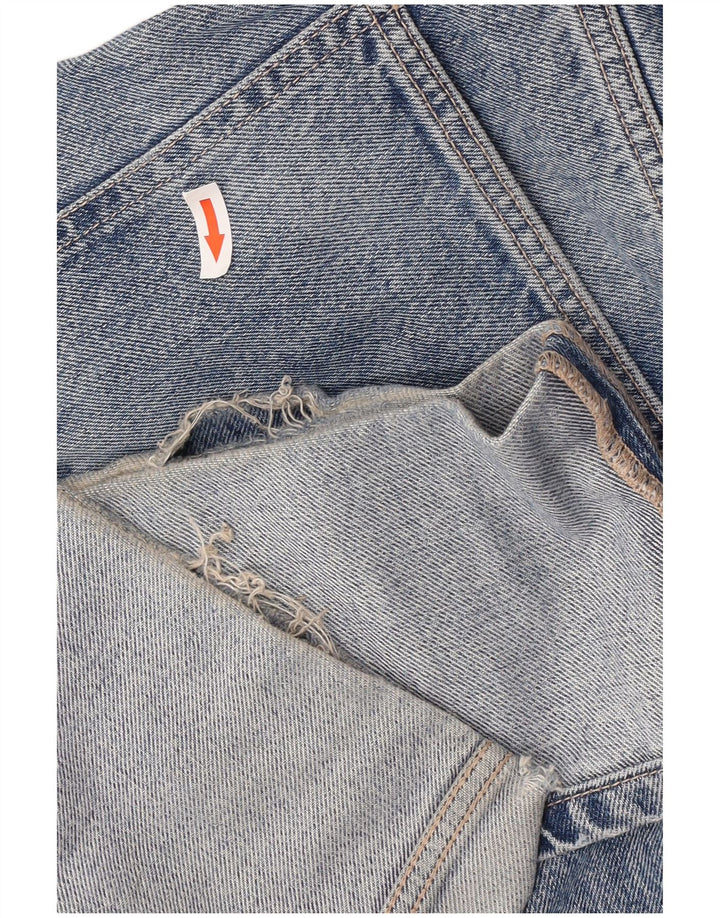 Zara Damen High Rise Straight Jeans EU 40 Medium W30 L27 Blau