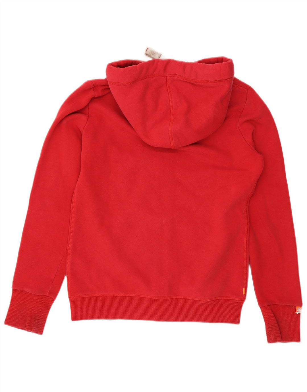 Superdry Herren-Kapuzenpullover mit Reißverschluss, Größe S, Rot, Baumwolle