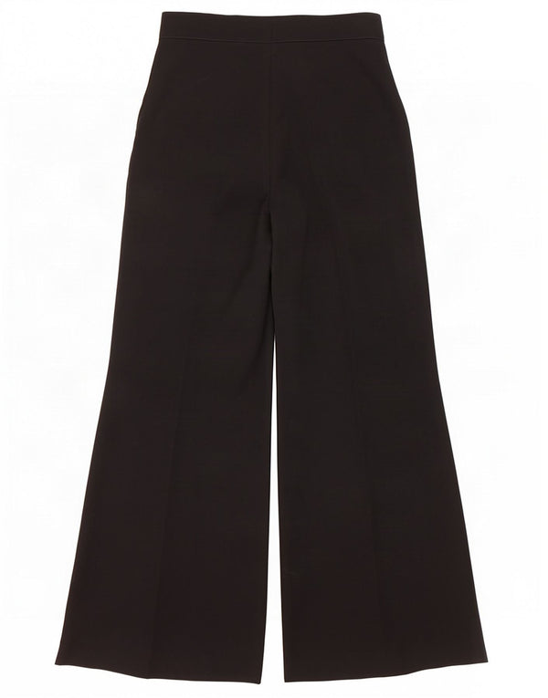 Vintage Damen Anzughose mit weitem Bein W26 L27 Schwarze Wolle