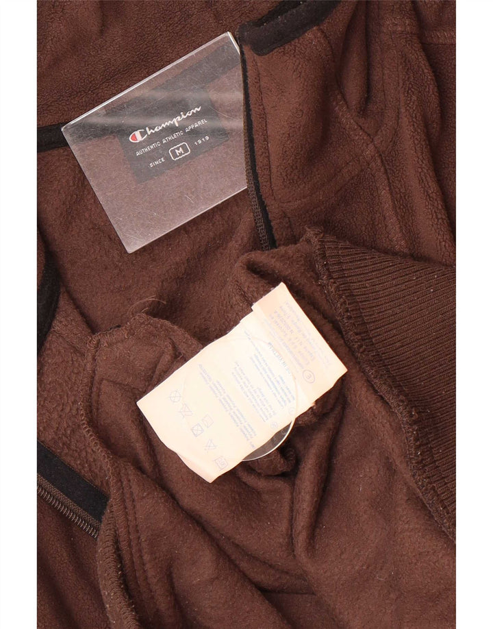 Champion Herren Fleecejacke UK 38 Mittelbraun Polyester Sport