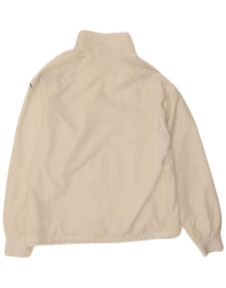 Reebok Herren-Trainingsanzugoberteil, Jacke, Größe S, Weiß, Farbblock-Polyester
