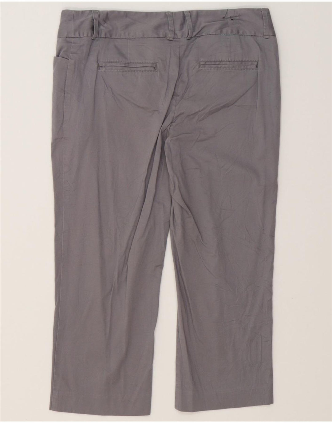 MOSSIMO Womens Straight Capri Trousers US 10 Large W34 L21 Grey Cotton Vintage Mossimo and Second-Hand Mossimo from Messina Hembry 
