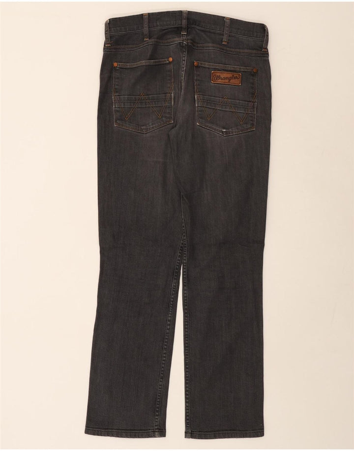 WRANGLER Herren-Crank-Straight-Jeans, W32, L32, graue Baumwolle