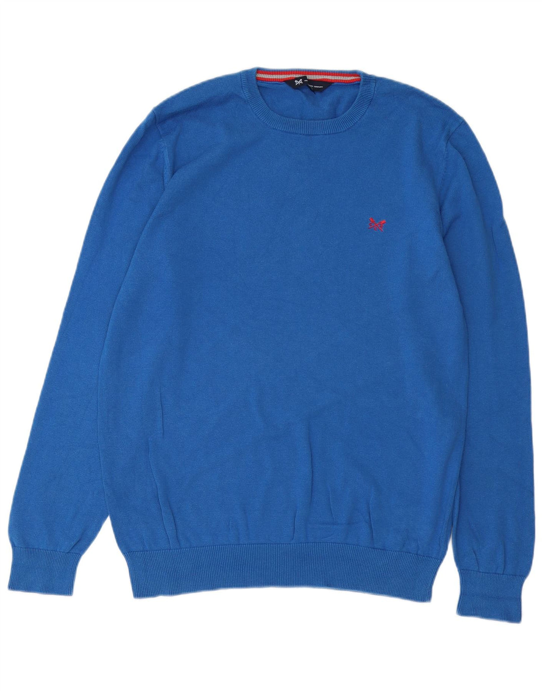 CREW CLOTHING Herren-Pullover mit Rundhalsausschnitt, Größe L, Blau