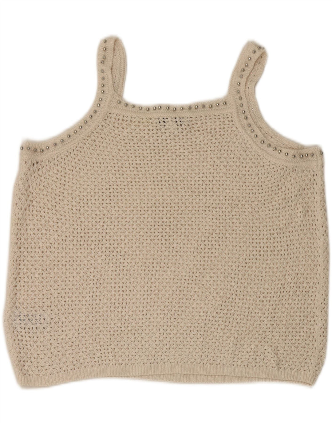 Marks & Spencer Häkel-Cami-Top für Damen, UK-Größe 44, Größe L, gebrochenes Weiß, Acryl