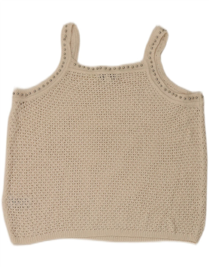 Marks & Spencer Häkel-Cami-Top für Damen, UK-Größe 44, Größe L, gebrochenes Weiß, Acryl