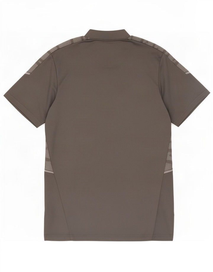 Adidas Herren Prime Blue T-Shirt Top Mittelgraues Camouflage-Polyester