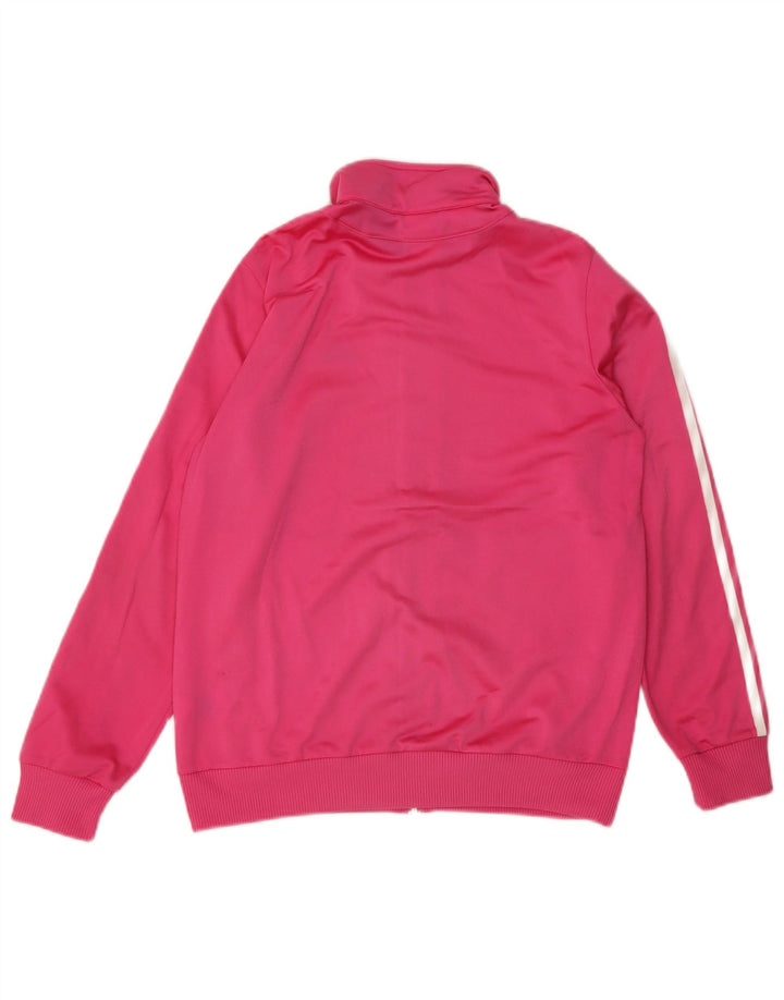 Adidas Mädchen Trainingsanzug Top Jacke 13-14 Jahre Rosa Polyester