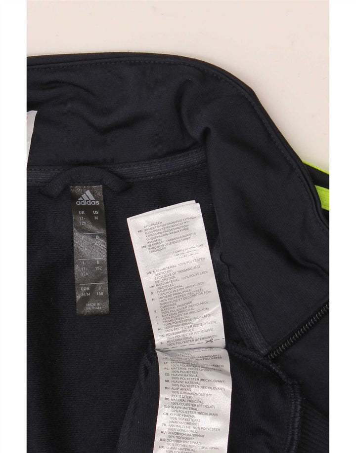 Adidas Jungen Aeroready Trainingsanzug Top Jacke 11-12 Jahre Marineblau Polyester