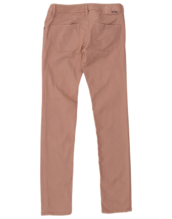 Diesel Damen Nevy Mid Rise Low Waist Skinny Jeans W30 L34 Rosa Baumwolle