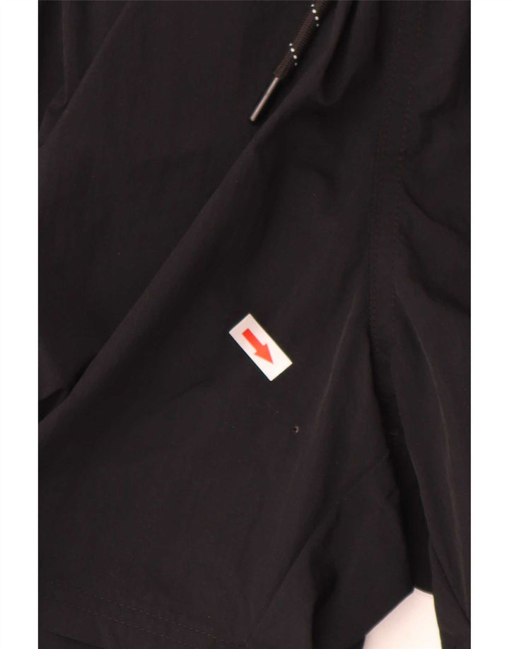Hugo Boss Herren Badeshorts mit Grafik, Mittelschwarz, Polyamid