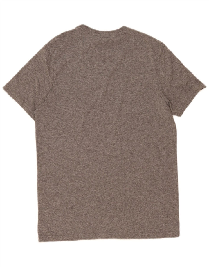 Lyle & Scott Herren-T-Shirt-Oberteil aus mittelgrau meliertem Polyester