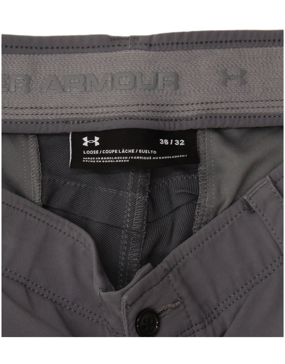 UNDER ARMOUR Herren Slim Chino-Hose W36 L32 Grau