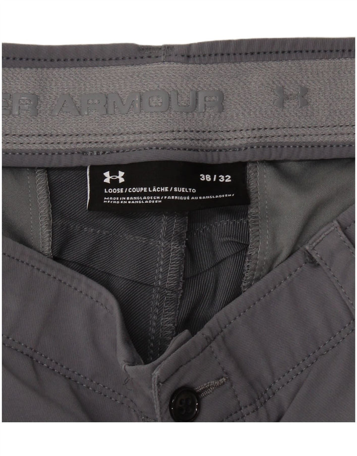 UNDER ARMOUR Herren Slim Chino-Hose W36 L32 Grau