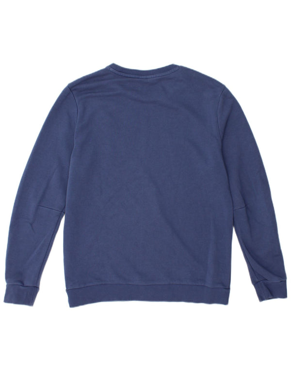 Adidas Jungen Grafik-Sweatshirt-Pullover 13–14 Jahre, blaue Baumwolle
