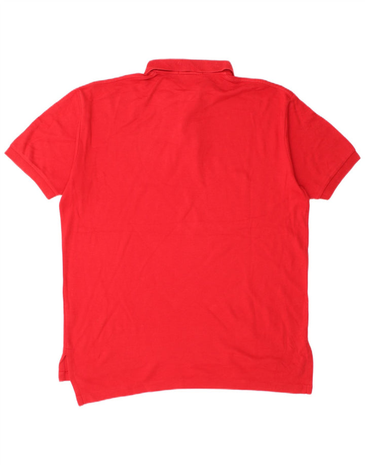 Polo Ralph Lauren Herren-Poloshirt aus mittelroter Baumwolle
