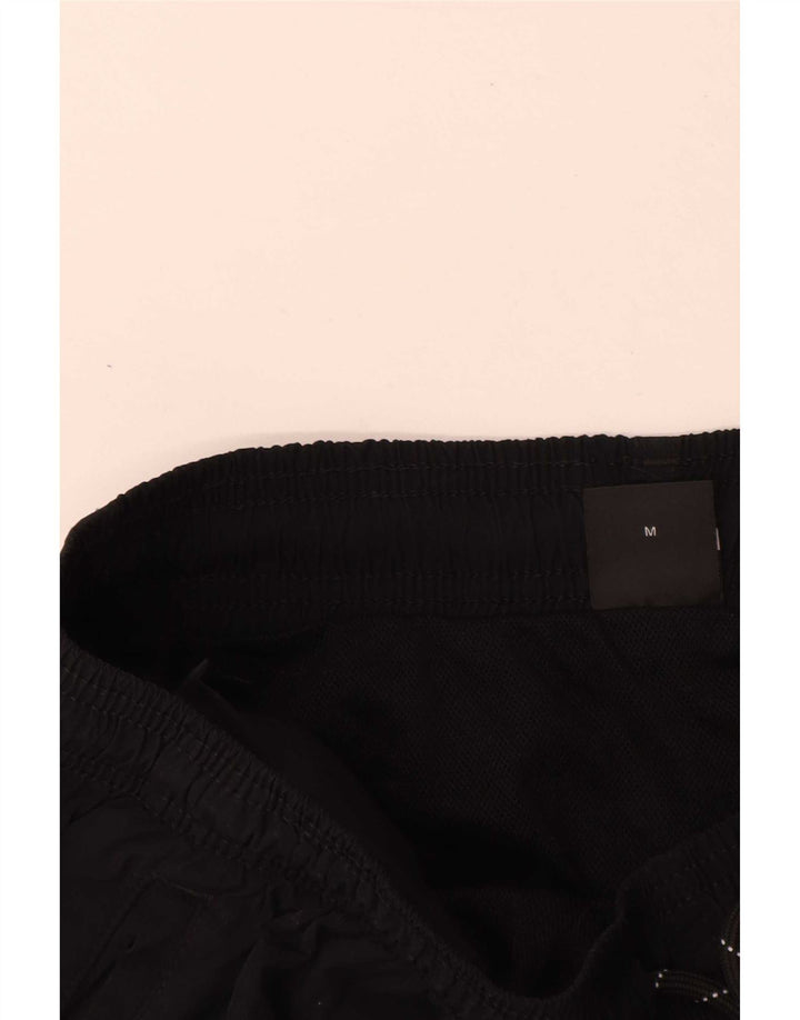 Hugo Boss Herren Badeshorts mit Grafik, Mittelschwarz, Polyamid