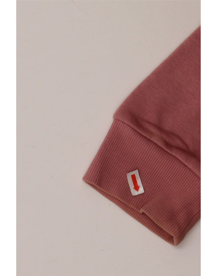 PUMA Damen Graphic Sweatshirt Pullover UK 14 Mittelrosa Baumwolle