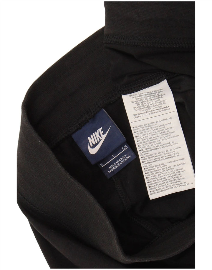 NIKE Damen Sportshorts UK 10 Small Schwarz Baumwolle