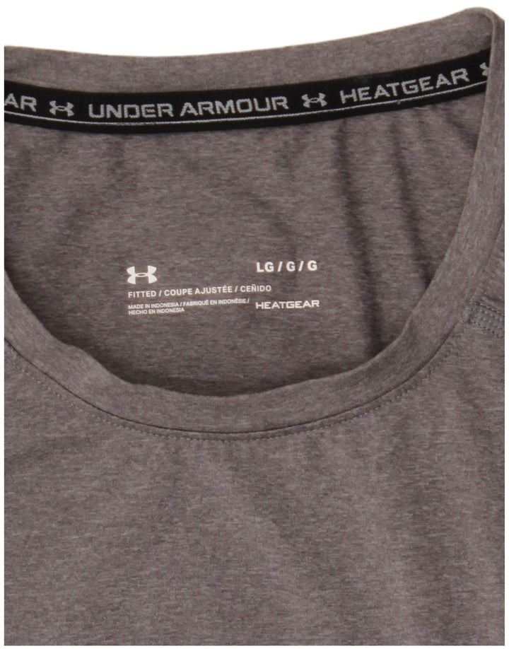 Under Armour Herren-T-Shirt mit tailliertem Schnitt, groß, grau gefleckt
