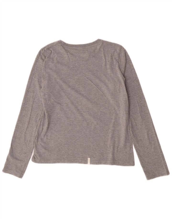 Puma Damen Graphic Top Langarm UK 14 Large Grau