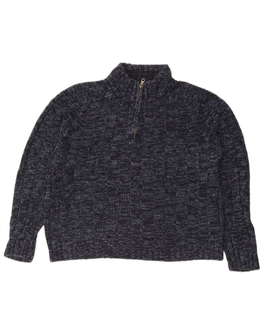 MARKS & SPENCER Damen-Pullover mit Reißverschluss, Größe 40, Marineblau