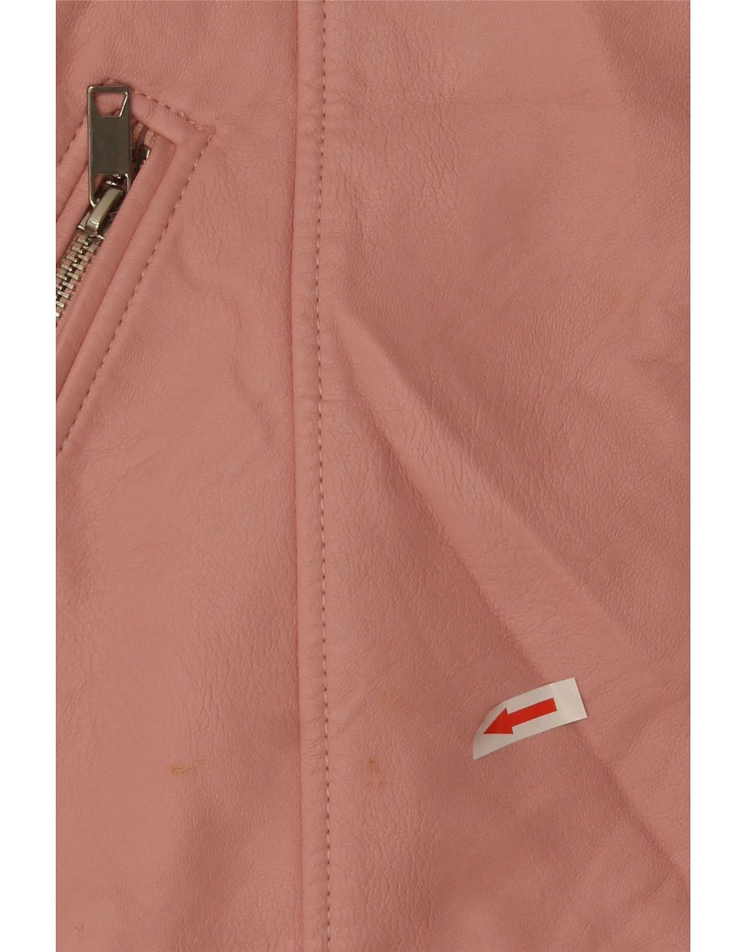 Zara Mädchen-Kunstlederjacke, 13–14 Jahre, rosa Polyester