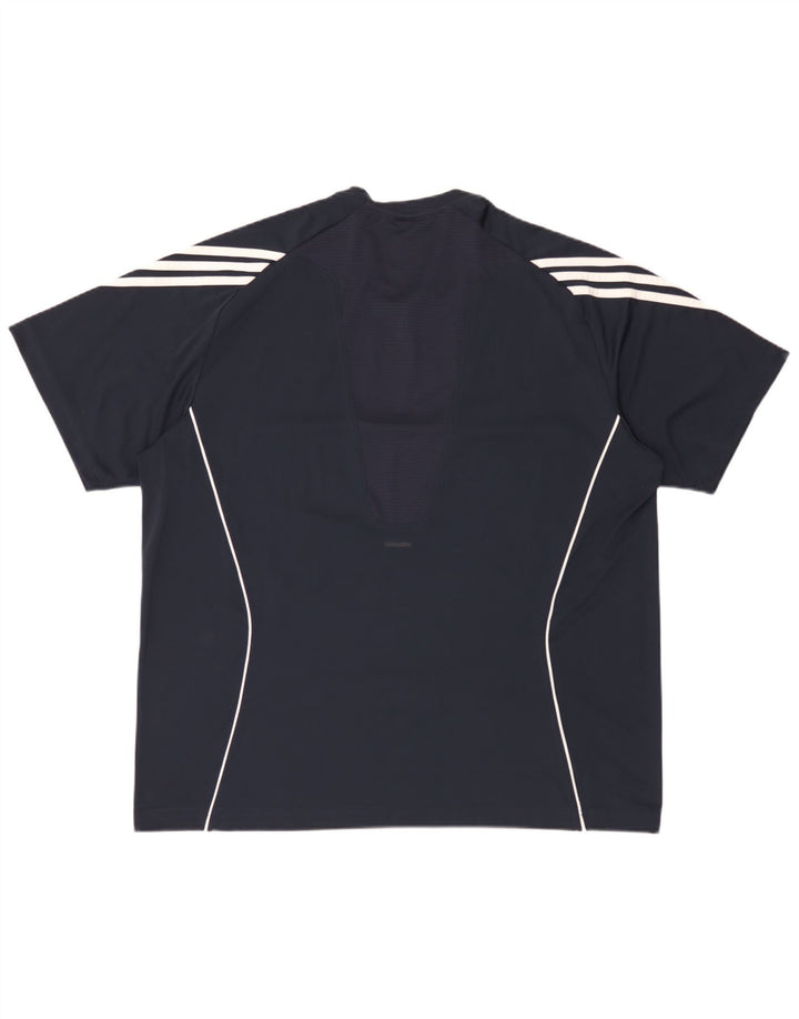Adidas Herren Clima 365 T-Shirt Top 2XL Weiß Colourblock Polyester