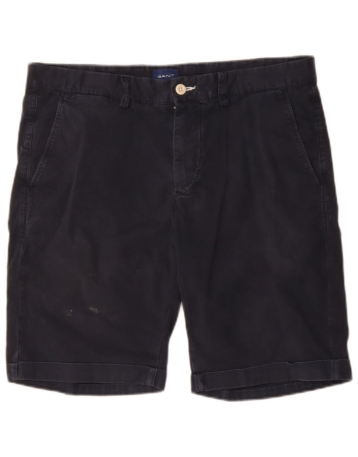 Gant Herren-Chinoshorts mit normaler Passform, W32, mittelmarineblaue Baumwolle