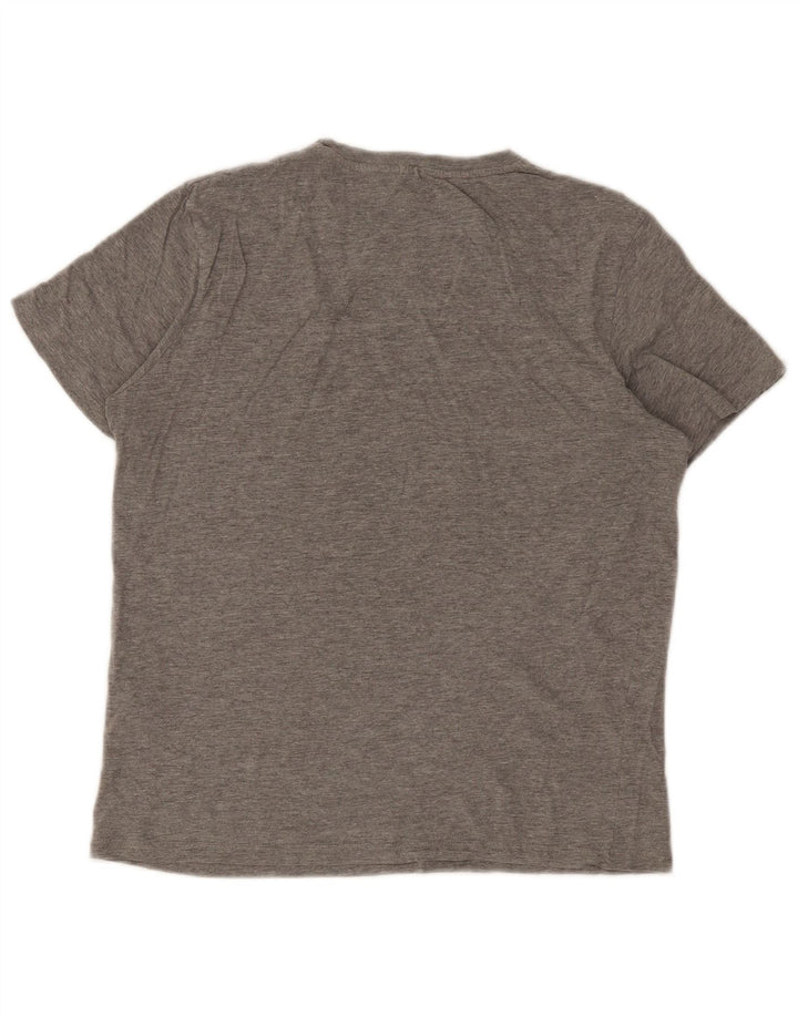 Jack & Jones Herren-T-Shirt mit Grafik, mittelgraue Baumwolle