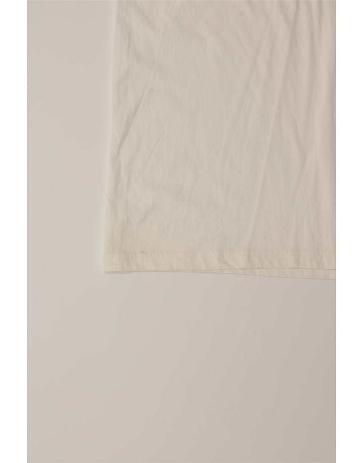 ADIDAS Womens T-Shirt Top UK 8 Small White Cotton Vintage Adidas and Second-Hand Adidas from Messina Hembry 