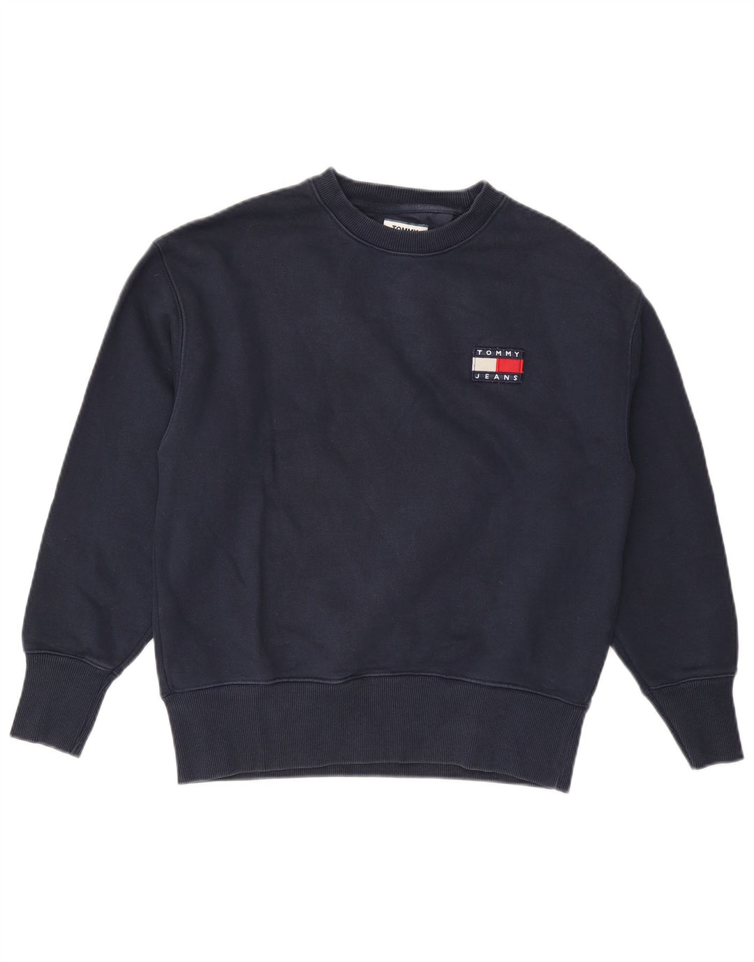 Tommy Hilfiger Herren-Sweatshirt, Pullover, klein, marineblau, Baumwolle