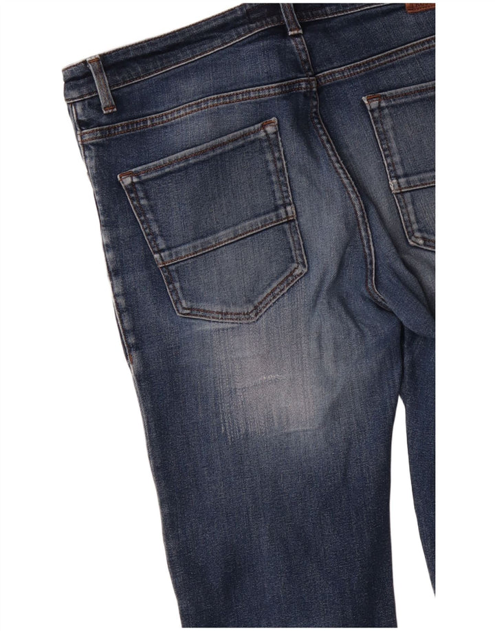 Trussardi Herren Straight Jeans W34 L30 Blau