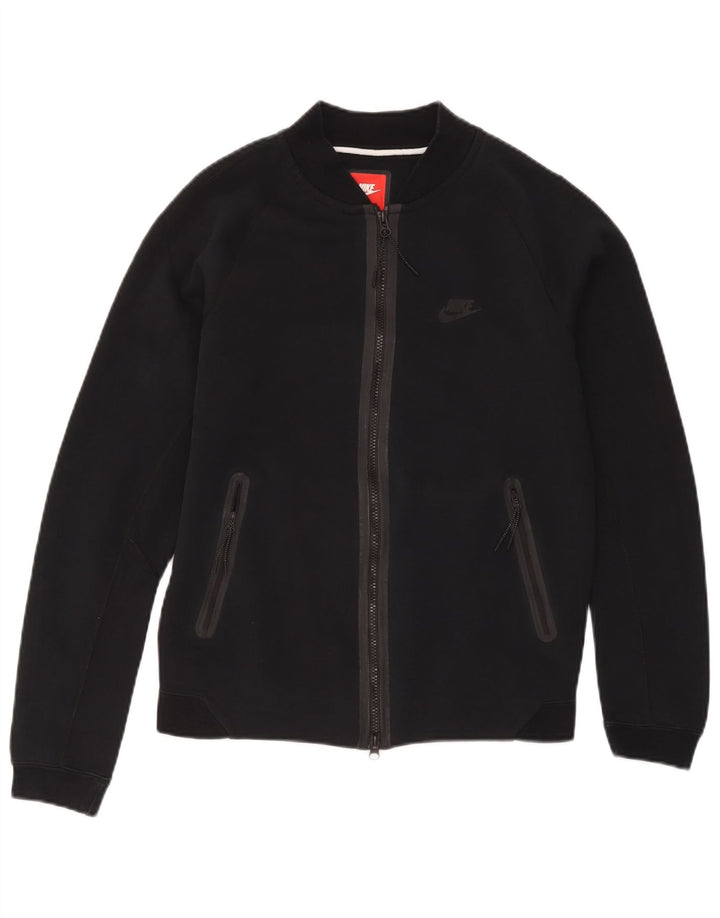 Nike Herren-Trainingsanzugoberteil, Jacke, Größe S, Schwarz, Baumwolle