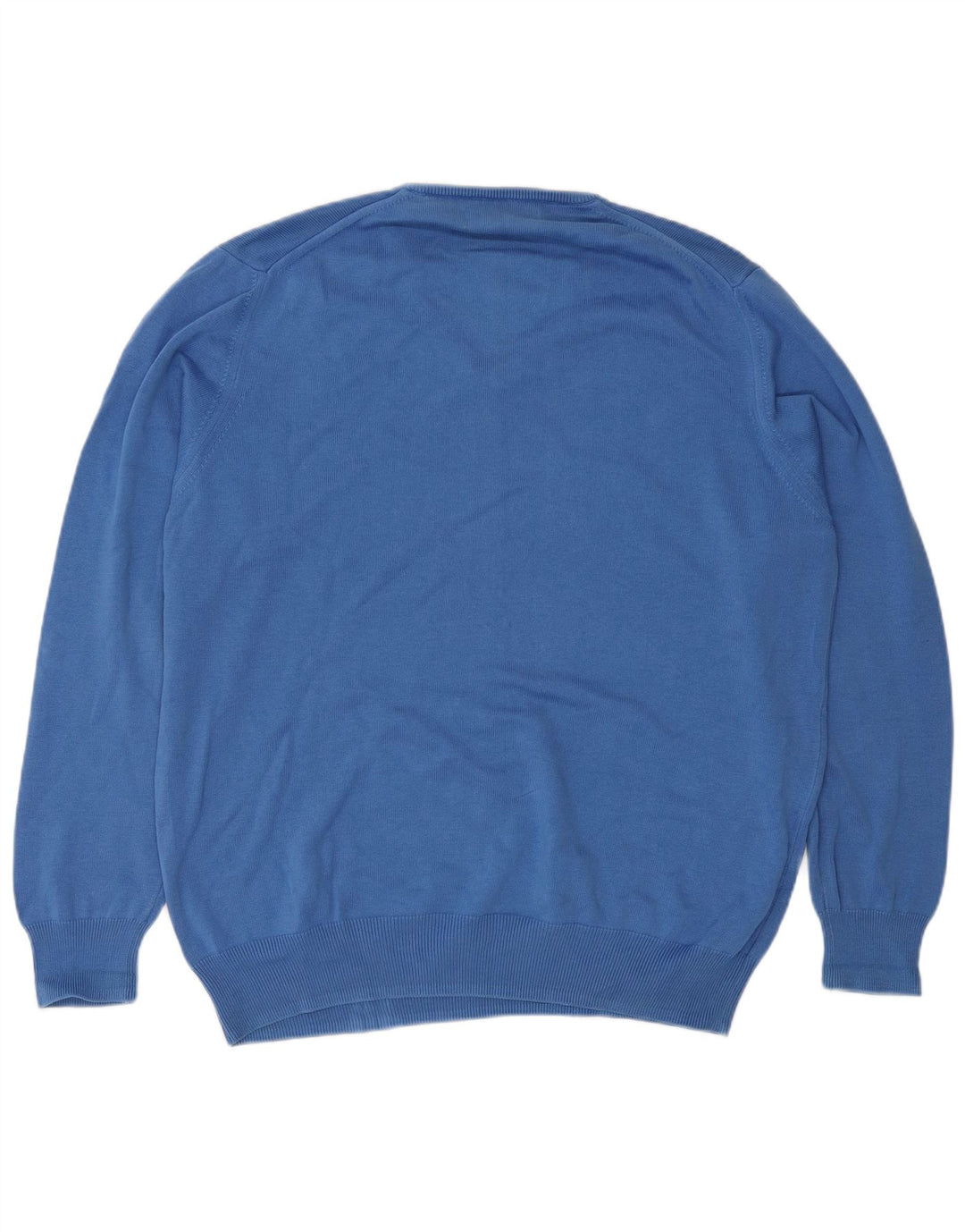 Zara Herren-Pullover mit V-Ausschnitt, Größe L, Blau