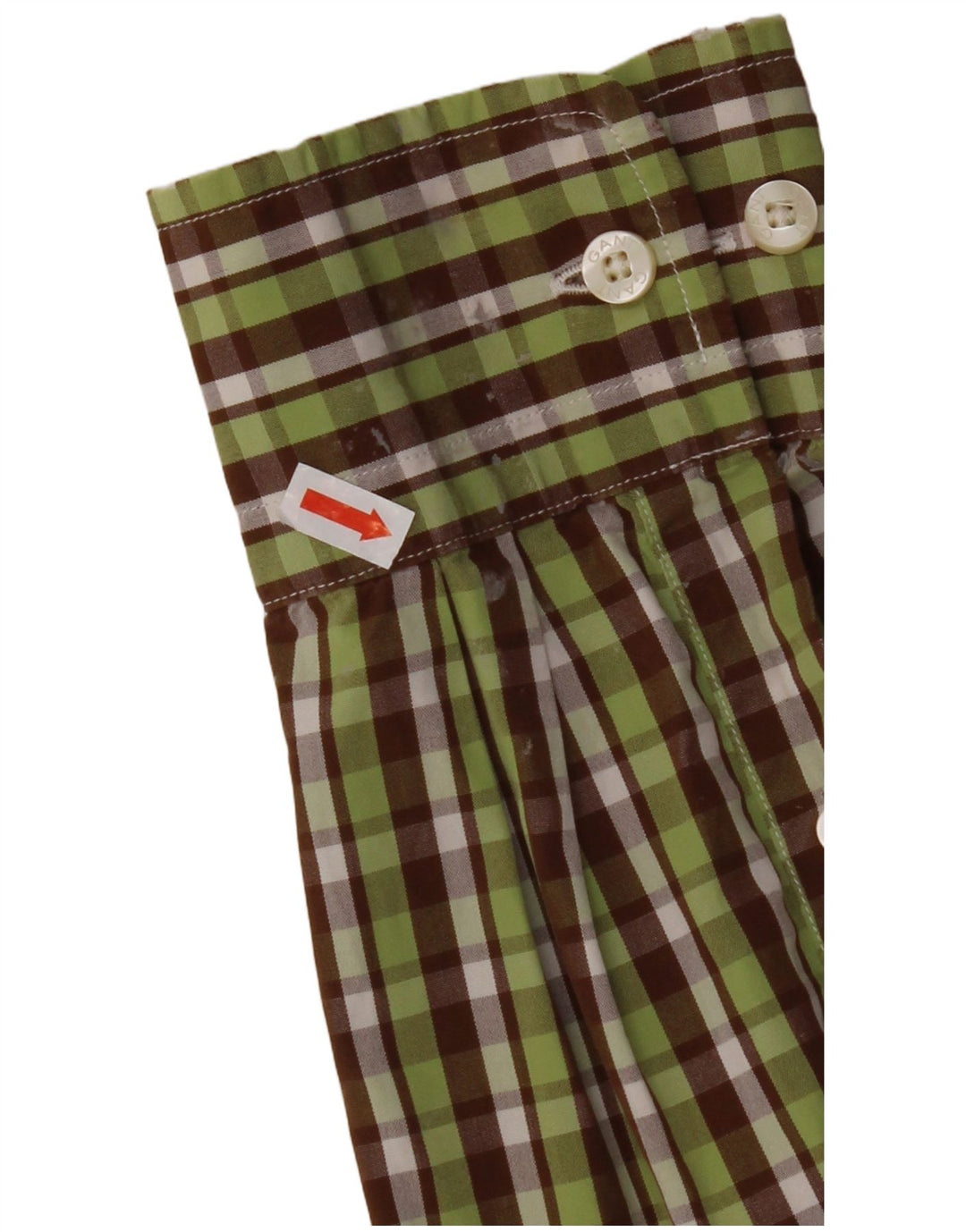 GANT Herren-Flanellhemd mit normaler Passform, mittelgrün karierte Baumwolle