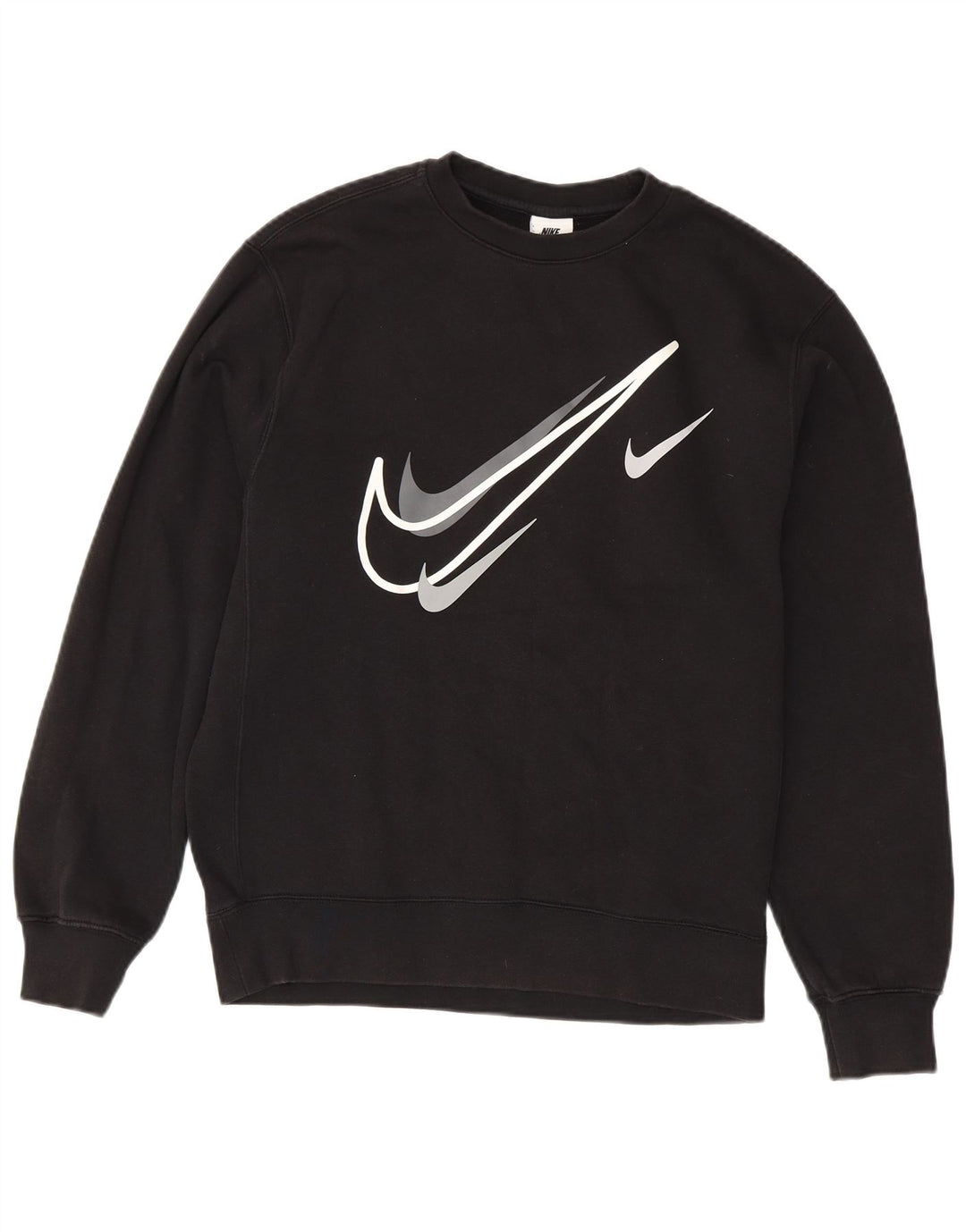 NIKE Herren-Sweatshirt mit Grafik, Größe S, Schwarz, Baumwolle
