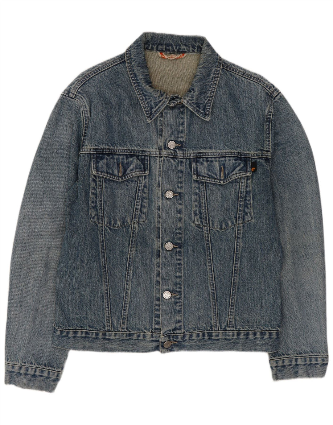 Vintage Herren Jeansjacke UK 36 Kleine blaue Baumwolle